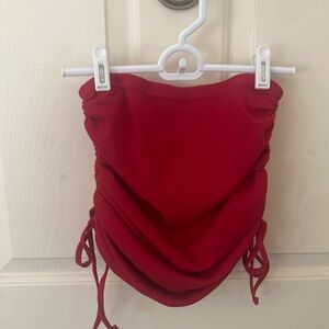 Ruched mini skirt